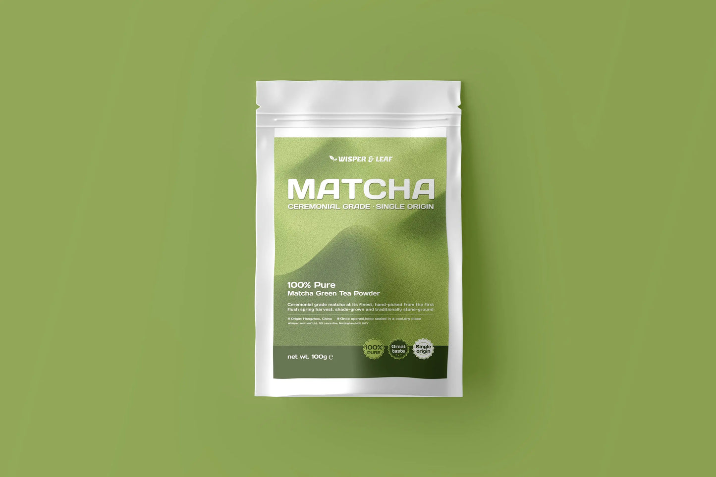 Ceremonial Grade Matcha Powder - 100g